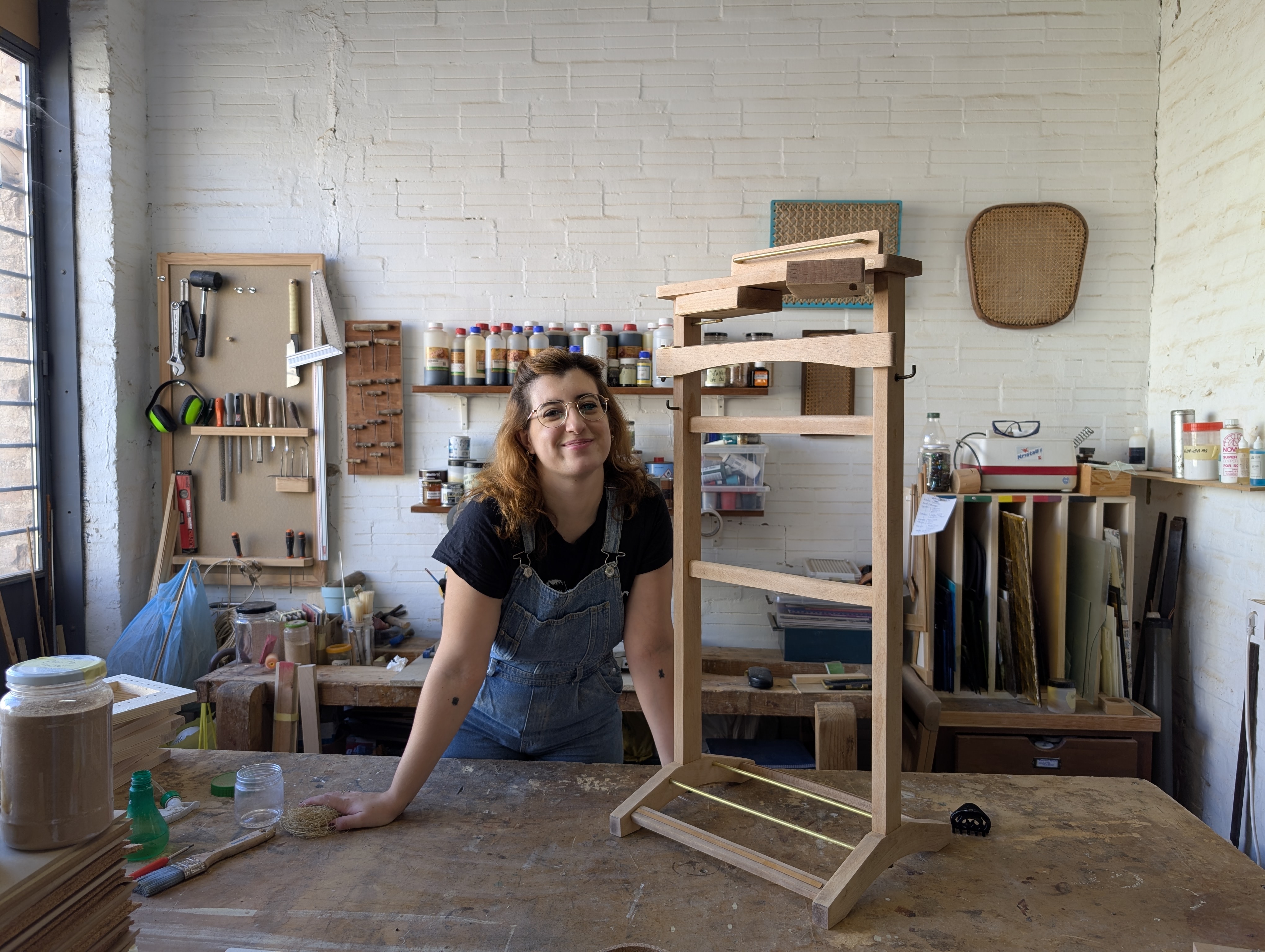Mueble restaurado en el taller