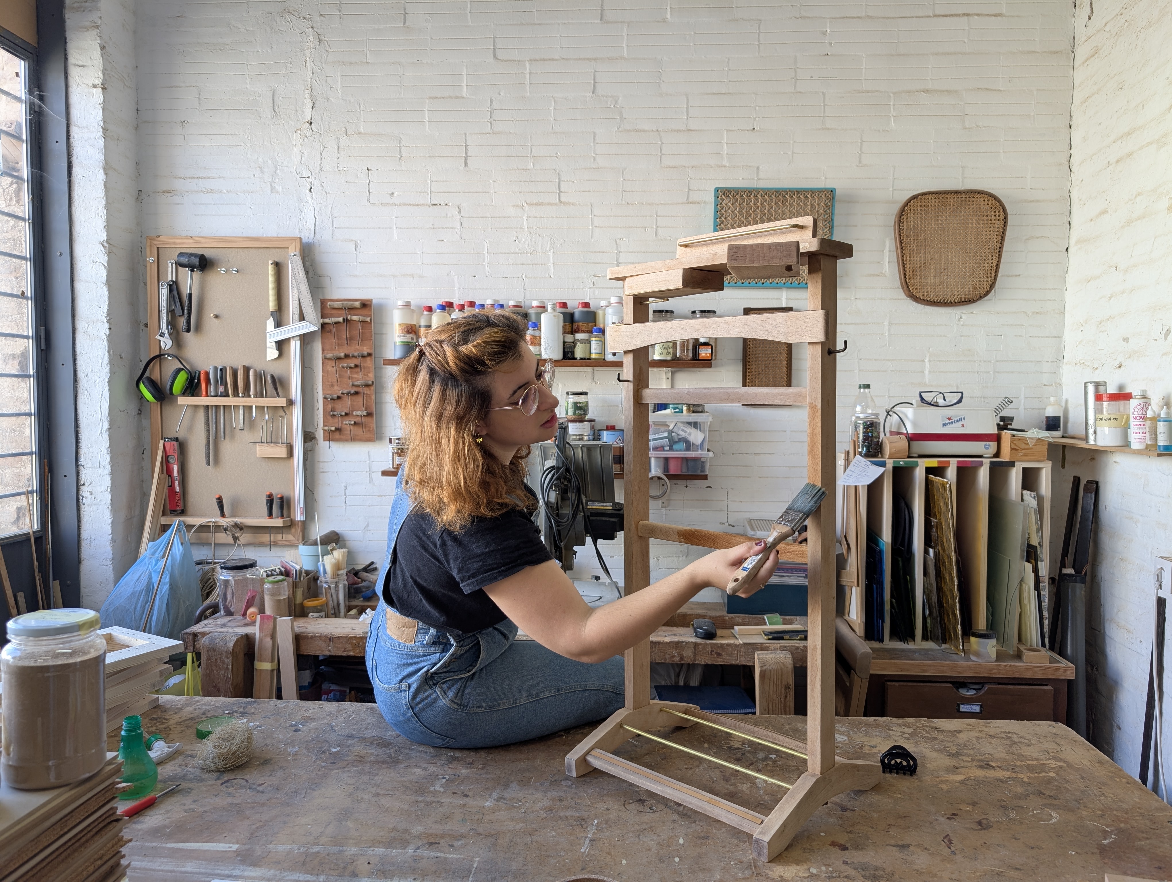 Mueble restaurado en el taller